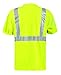 Occunomix LUX-TP2/FR-Y3X Classic Standard Occlux Ansi Flame Resistant T-Shirt with Pocket, ANSI, 2” Silver Reflective Tape, 3X-Large, Yellow (High Visibility)