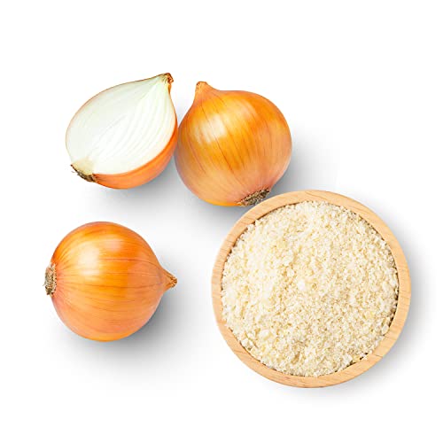 Spiced Granulated Onion Powder, 6 Oz. Coarse Ground Onion Powder For Cooking, Seasoning And Spice Blends #TOP3