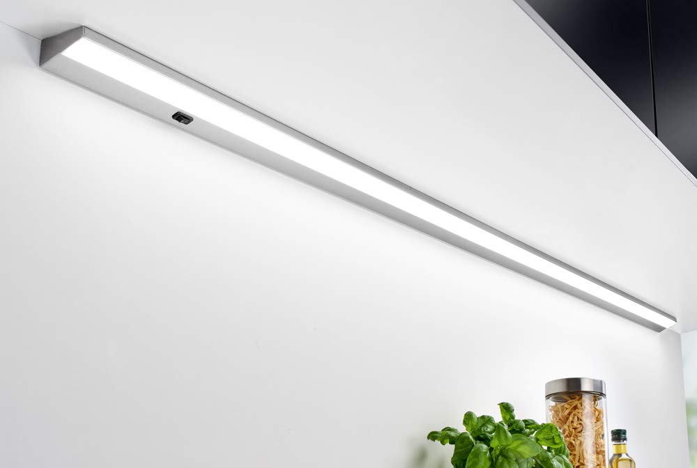 Thebo LED E 801 Unterbauleuchte 3000 K mit Schalter - Länge 600 mm/Vitrinenleuchte