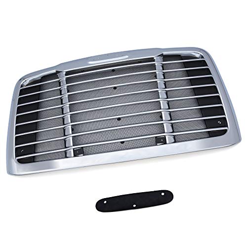 Front Bumper Hood Grill Replacement for Freightliner Cascadia 2008-2016 Radiator Grille Chrome Triple