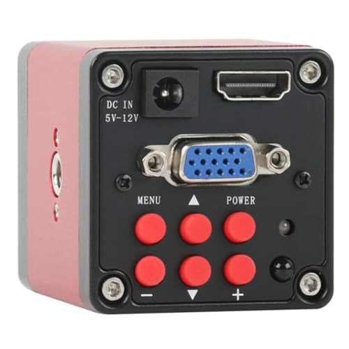 Uxsjakjsd 1080p 14 Mégapixels Appareil Photo 14 Mégapixels Affichage de Caméra Industrielle Affichage des Images en Direct sur N'Importe Quel Moniteur Compatible, Projecteur ou Plug EU TV