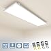 Produktbild Vkele LED Panel 120x30cm Warmweiß 3000K 36W 3600 lumen Weißrahmen Led Panel Deckenleuchte, LED-Lampe, Deckenlampe, Büroleuchten mit Winkel-Anbauset für Schlafzimmer, Esszimmer, Wohnzimmer