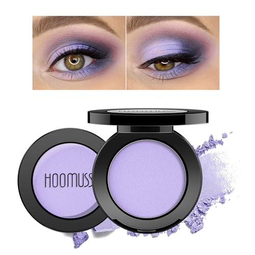 HOOMUSS Single Purple Eyeshadow Matte Handmade Pressed Eyeshadow Powder Palette Long Lasting With No...