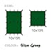 KALINCO 10X10FT/10X15FT,Tent Tarp,Picnic Mat Camping Tarp Tent Hammock Tarp, pu Waterproof Camping tarp Tent Rain Fly Picnic Mat Survival Shelter Sunshade（Green）