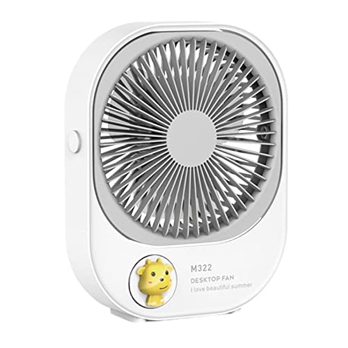 TOWARDSNAN E lectric - Ventilador de mesa ajustable de 1500 mAh, pequeño aire acondicionado, ventilador de escritorio fuerte para dormitorio, oficina, viajes