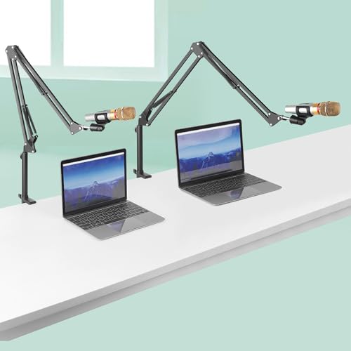 Extensor de soporte de micrófono de 7.76 pulgadas para estudio y podcast 7