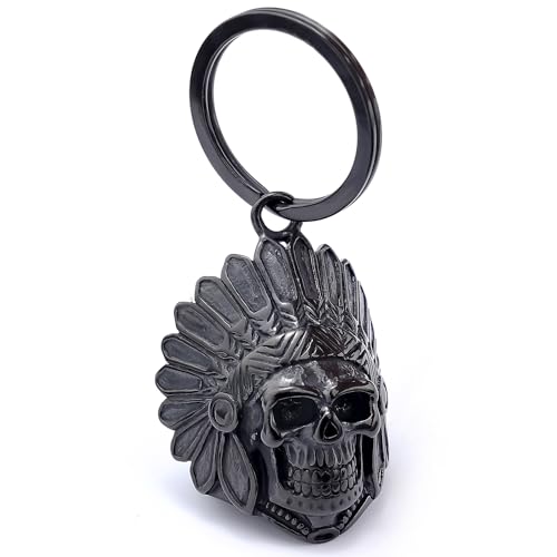 AilRabbit Motorcycle Skull Bell - Motorcycle key chain Biker Skull Bells protect the rider Motorcycle Accessories