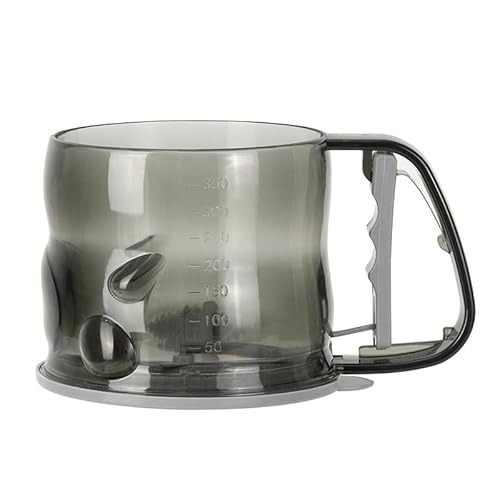 Secoueur Tamiseur,YouXiaor Tamis Farine Acier Inoxydable Mailles Fines Cuisson Tasse de Tamis Shaker Sucre Poudre Saupoudreuse à Epices Distributeur Poudre Shaker pour Chocolat Farine Fine Sucre Cacao