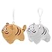 WINOMO 2 Stücke 2022 Chinesische Zodiac Tiger Anhänger Plüsch Tiger Modell Keychain Maskottchen Tiger Rucksack Charms Gefüllte Tier Tiger Spielzeug Für Tasche Geldbörse Handtasche