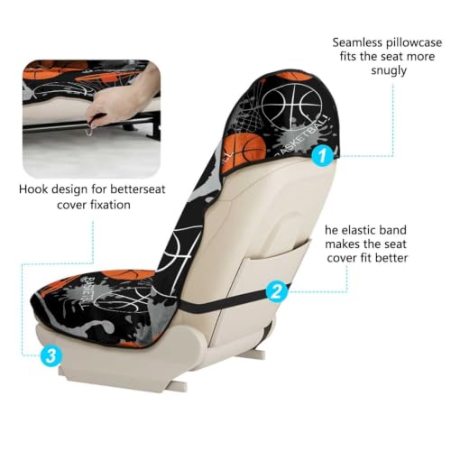 Protector universal de asientos delanteros para amantes del baloncesto 4