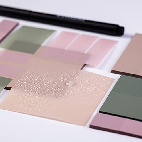 DiverseBee Transparent Sticky Notes (Includes Quick Dry Pen), Cute Clear Sticky Tabs, Translucent Page Flags Book Markers Stickers, Planner Accessories Bible Journaling Study Office Supplies (Pastel) - Image 5