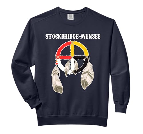 Stockbridge-Munsee Tribe Nation Indian Medicine Wheel Comfort Colors Adult Sweatshirt