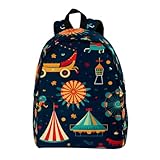 TFCOCFT Travel Backpacks for Women,Mens Backpack,Cartoon Amusement Park,Backpack