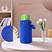 Washable pure handmade bottle sleeve,【T.era】6 inch tall 3 inch width handmade cotten bottle cozy fits in the size of mainstream bottles&cans(Dark Blue)