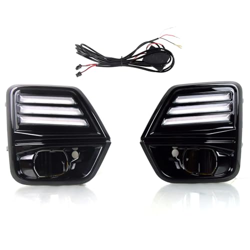 HIGH FLYING for Chevy Chevrolet Colorado 2023 2024 2025 Car Accessories Front Fog LED Light DRL Daytime Running Lights 2pcs (Only Fit LT, Z71)