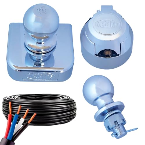 Kit Para Engate Reboque Bola 50mm Capa 90mm Tomada