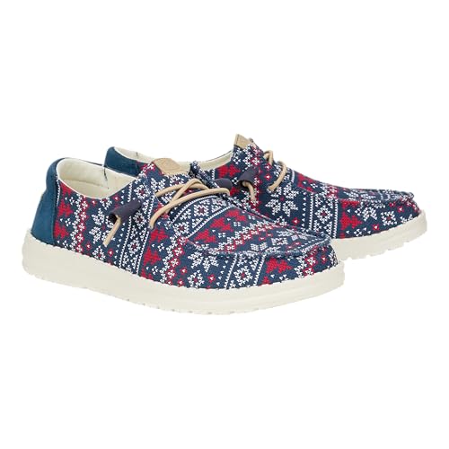 Image of HEYDUDE Women's Wendy Holiday Slip-On Loafers | Lightweight Comfortable Casual Shoes