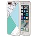 Produktbild iPhone 8 Plus Case,iPhone 7 Plus Case, Clear Bumper Mint Geometric Marble Pattern Anti-Scratch Slim Soft TPU Back Protective Cover Case for Apple iPhone 7 Plus/8 Plus