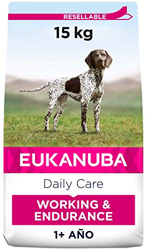 EUKANUBA Daily Care Alimento seco para perros de trabajo con altas necesidades nutricionales y energéticas (perros de trabajo, perras preñadas y lactantes), 15 kg