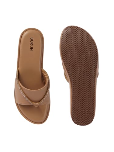 Image of Sukun 6801 Women's Wedge Heel Sandals Comfortable Cushioned Footbed Adjustable Anti-Slip Outsole Stylish & Elegant Design For Girls /Ladies