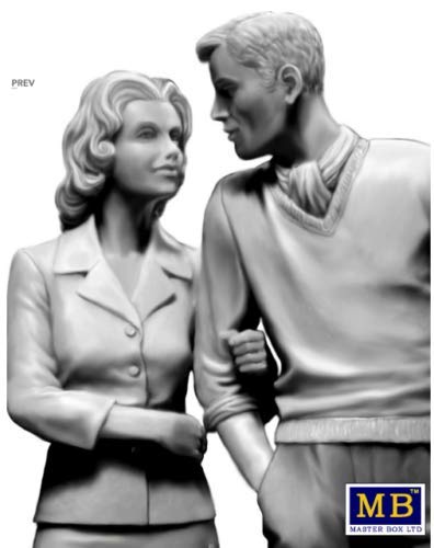Master Box Kit Bob and Sally - La Pareja Feliz 1/24 miniatura 5