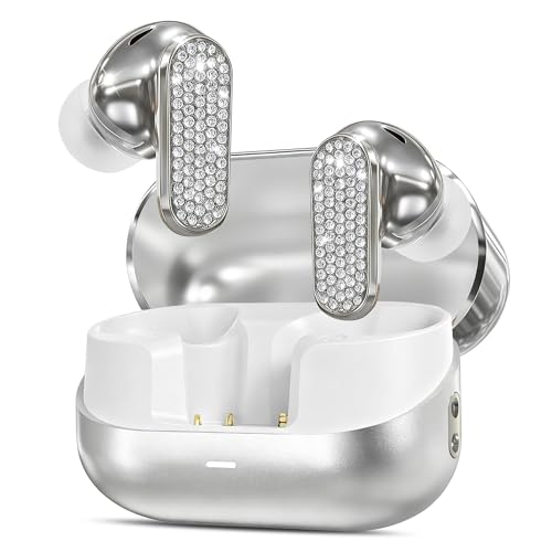 Jewelry Wireless Headphones for Women, Luxury Bluetooth...