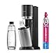 SodaStream QC-Reservepack mit 1x Quick Connect CO2-Zylinder (Ergiebigkeit: 60L) und 1x 1.0 L Glasflasche, Pink