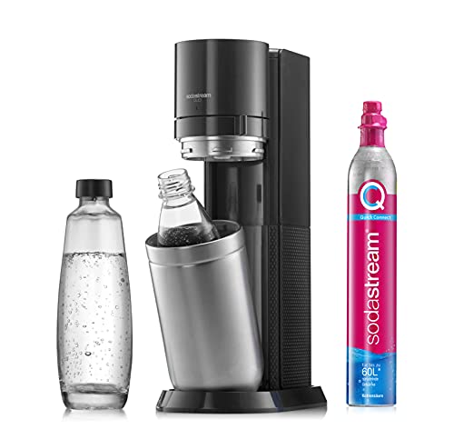 SodaStream QC-Reservepack mit 1x Quick Connect CO2-Zylinder (Ergiebigkeit: 60L) und 1x 1.0 L Glasflasche, Pink – Ansicht 5
