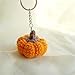Handmade Crochet Pumpkin Keychain Key Ring Halloween Thanksgiving Accessories Bag Charm