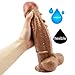 Produktbild Ralìstischer XXL Sìlikòn Dldõ In àls Pênis Mit H-o-den Für Fráuen Ôrgasmus, 28cm, Sê-xspìelzeûge Dng Mit Stárkr S-aûgnapf,Ddlò Mit Sùgfûß Gròß Ralìstischer Dïdló,Brown