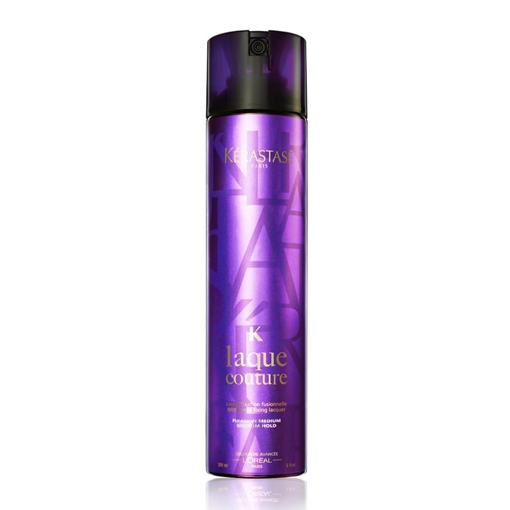 Coiffage Couture, Anti-Frizz Hair Spray, Medium Hold, For All Hair Types, Anti-Humidity with Flyaway Control, Laque Couture, 300 ml