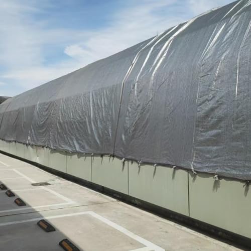 Tela de malla de sombra Aluminet protectora con aislamiento térmico para plantas y terrazas 5