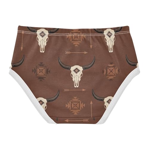 Girls Underwear Toddlers 2t Cotton Panties for Girl Fun Print Underpants Briefs Classical White Goats Brown2