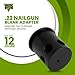 Trip Alarm Co .22 Nailgun Blank Adapter for 12 Gauge Perimeter Trip Wire Alarm – Black Nailgun Blanks for Perimeter Security – Compatible with Camping Trip Alarms & Outdoor Defense Systems