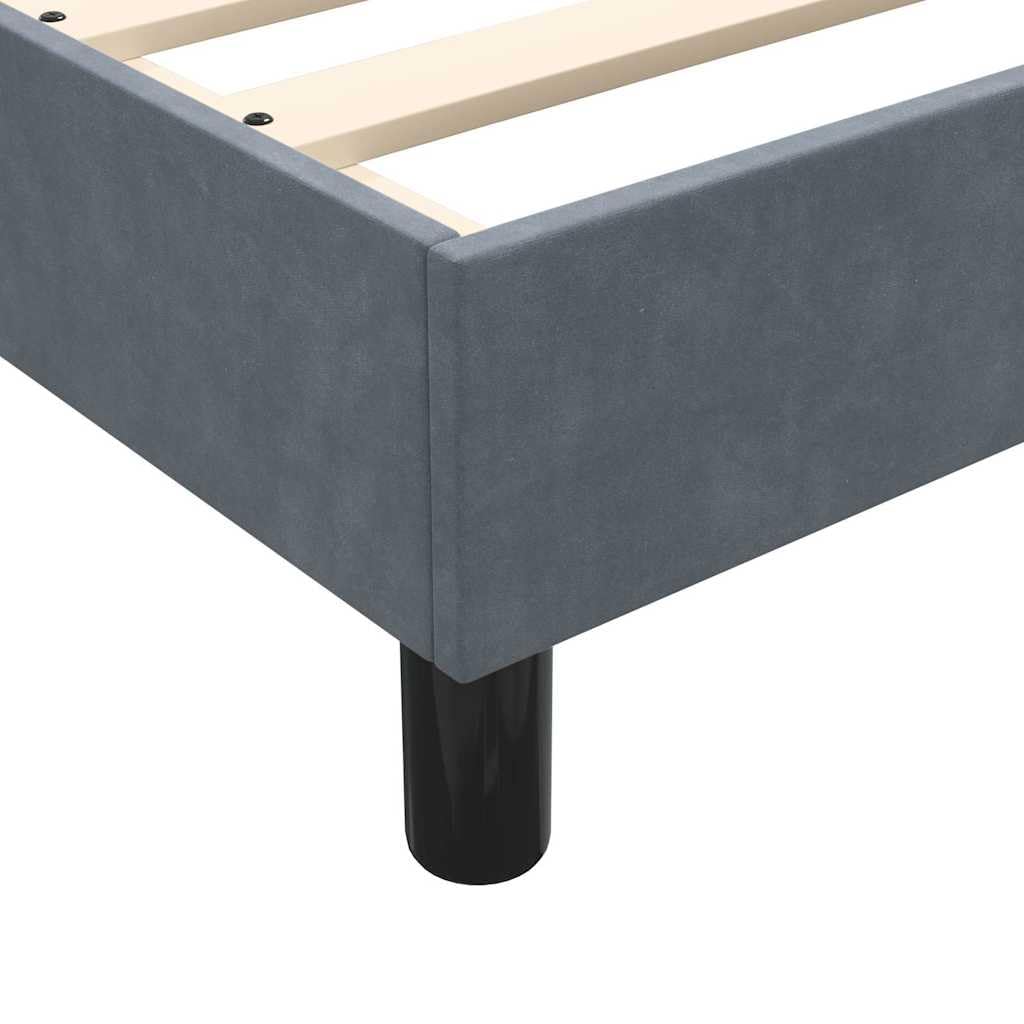 IKAYAA Struttura Letto Matrimoniale 160x210 Rete Matrimoniale con Doghe in Legno per Adulti, Bambini e Teenager, Altezza 25 cm -Grigio scuro-160 x 210 cm/25 cm