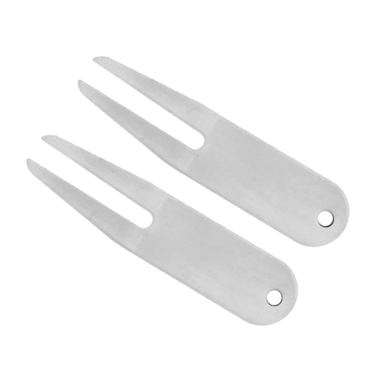 BESTonZON 5sets Golf Divot Forks Durable Repair Tools for Golf Course Accessories Convenient and Portable for Easy Use 2pcs*5