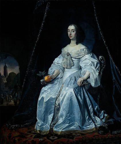 Decoración de paredes con lienzo de Henrietta Mary Stuart 60x90cm, cuadro de salón estilo clásico