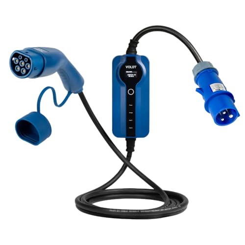 Câble de recharge Type 2 7,4 kW monophasé 32A réglable avec câble 10m