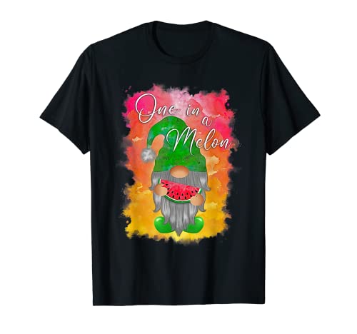 Verano Top Casual Playa Una vez En Un Melón Gnomo Camiseta