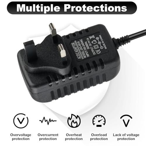 5V 1A Power Supply Adapter, 5W AC 100-240V 50-60Hz to DC 5V 1A 5W 5.5mm X 2.1mm Wall Plug for Speakers Router Security Cameras LED Strips - Image 4