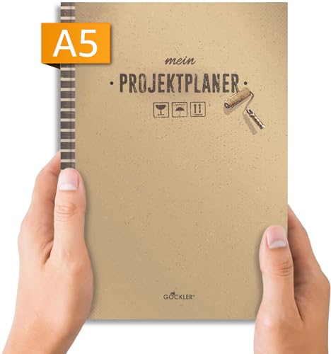 Gockler® PROJEKTPLANER DIN A5: Projektplanung für Selbstständige, Heimwerker, Kreative & Creator | Aufgabenplaner, Notizbuch, Vorlagen, Planer mit To Do Listen uvm. | 110 Seiten, 42 Projekte