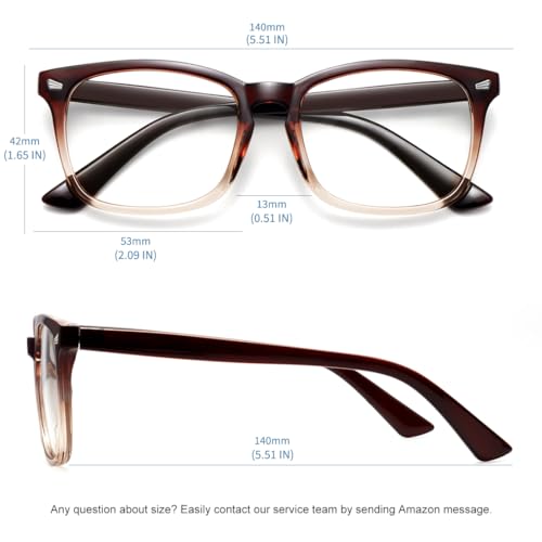 Image of MEETSUN 3-Pack Blue Light Blocking Glasses, Anti Eye Strain Headache (Sleep Better), Computer Glasses UV400 Lens (Black + Brown Gradient + Clear)