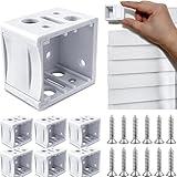 Mini Blind Brackets, 1 Inch Window Blind Brackets for Headrail Holder, Mini Blinds Box Mounting Bracket (6 pcs)