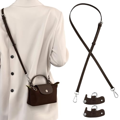 Image of Jiesinlov Leather Bag Shoulder Strap Replacement Crossbody Adjustable Conversion Kit Fit for Mini Pouch