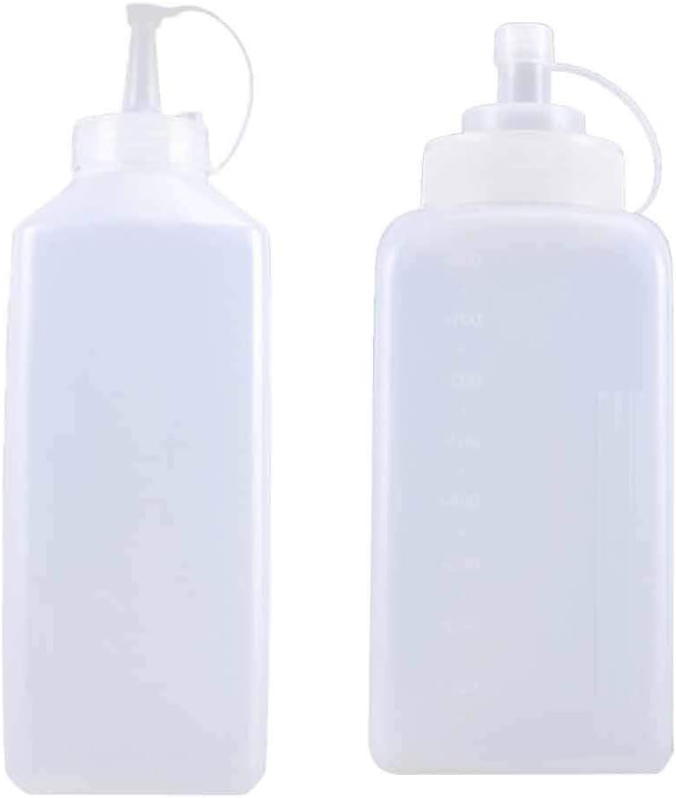 800ml Squeeze Bottle Jam Tomato Salad Sauce Dispenser Condiment Dressing Ketchup Jam Bottles Kitchen Accessories(Small)