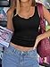 PRETTYGARDEN Women's Tank Tops 2026 Casual Sleeveless Scoop Neck Ribbed Fitted Basic Workout Spring Top Fashion Clothes (Black, Medium)