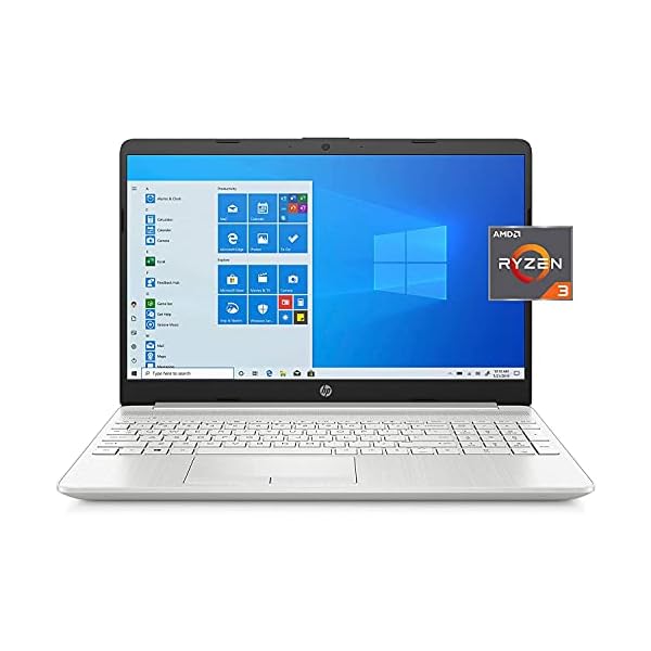 HP 15.6" HD Micro-Edge WLED-Backlit Laptop Computer, AMD Ryzen 3 3250U, 8GB DDR4, 1TB HDD + 128GB SSD, Webcam, Bluetooth, WiFi, HDMI, Windows 10, Google Classroom Compatible, 64GB ABYS MicroSD Card