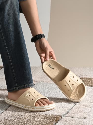 Image of Men's EVA Slide Slippers | Lightweight Comfort Bathroom & Casual Slides | Anti-Skid Soft Cushioned Slip-On Slippers for Indoor & Outdoor Use