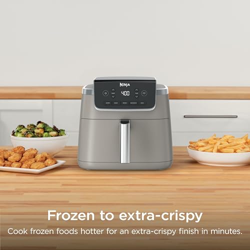Image of Ninja Air Fryer Pro 5-in-1 | 5 QT Capacity, Air Fry, Bake, Roast, Reheat, and Dehydrate, Air Crisp Technology | Nonstick Basket & Crisper Plate | Stone | AF142SD