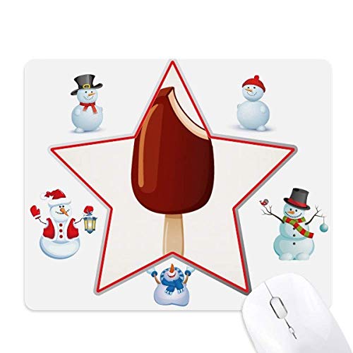 Tapis de souris crème glacée croustillante et étoile finition premium